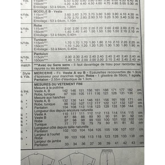 McCalls 8568 Sewing pattern dress jacket top pants size 14 16 18 - Picture 7 of 8